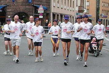 Halbmarathon-Laufgruppe