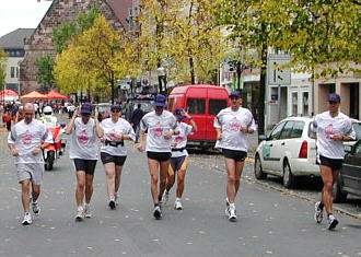 Halbmarathon-Laufgruppe